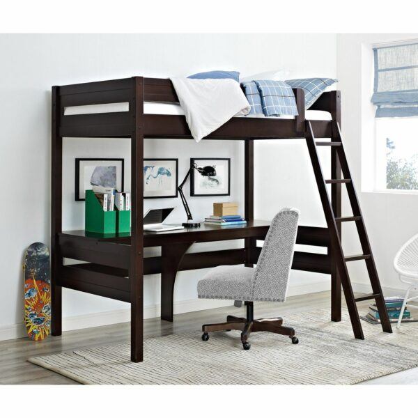 Harlan Twin Loft Bed With Desk