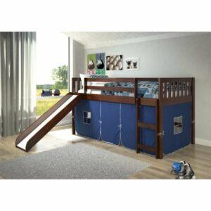 Mission Twin Low Loft Bed With Slide