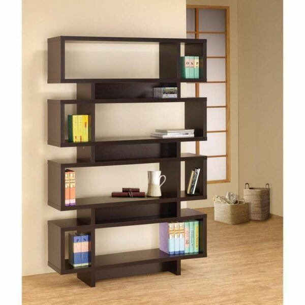 Modern Retro Wooden Bookcase