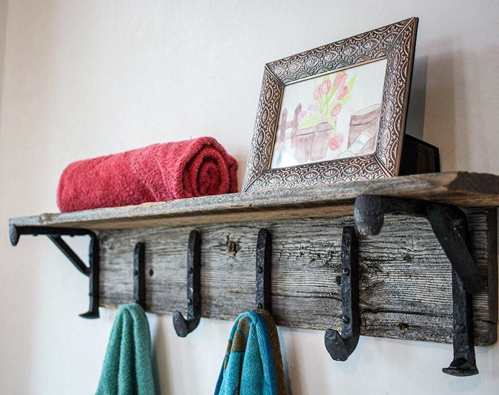 Vintage Rustic Wall Mounted Coat Rack | My Inviting Home