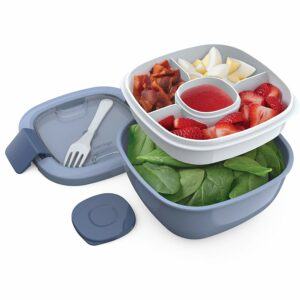 Salad Lunch Three Compartment Container