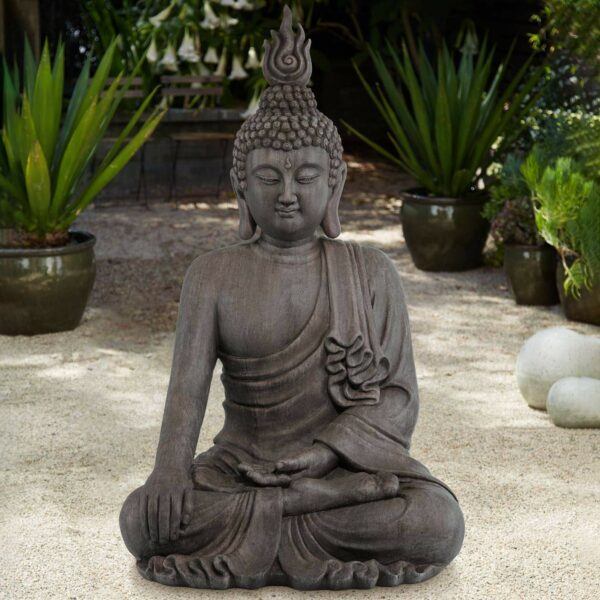 Large Asian Zen Buddha Garden Statue