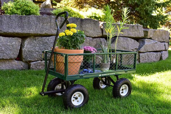 Steel Garden Cart With Removable Sides