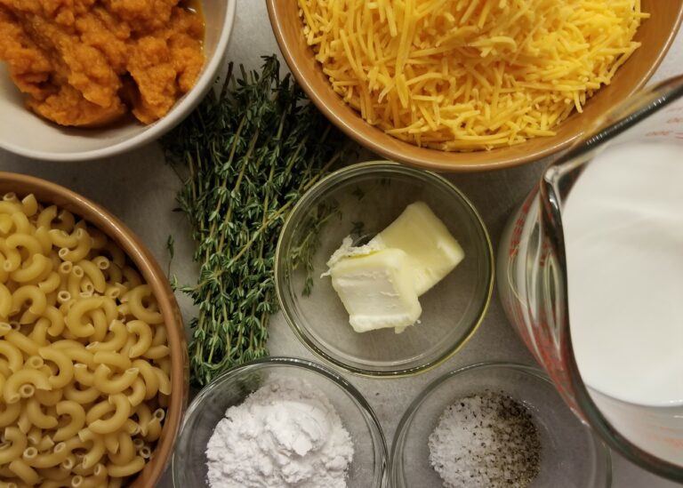 Brown Butter Pumpkin Mac Cheese Butter Ingredients