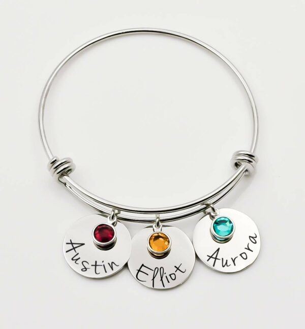 Personalized Mother's Charm Bracelet