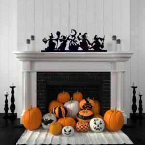 Halloween Dancing Witches Mantel Décor