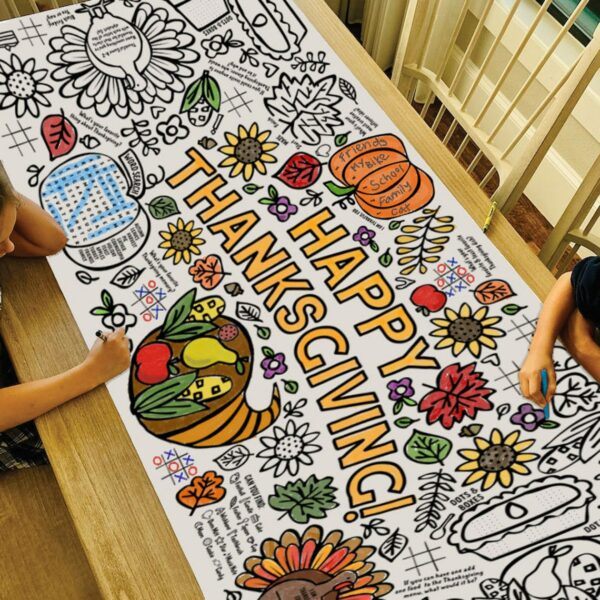 Giant Thanksgiving Activity Table Cover