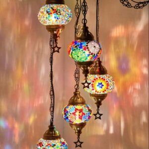 Moroccan Mosaic Chandelier Light